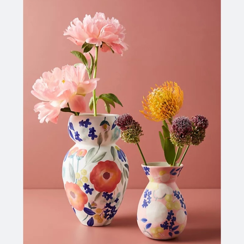 Anthropologie Floral Carmo Vase